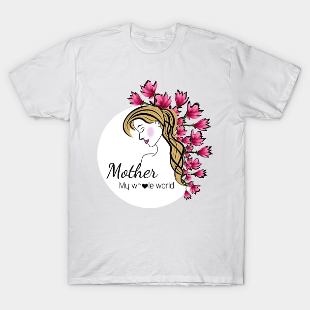 Blonde woman T-Shirt by Teija.I.Art&Design